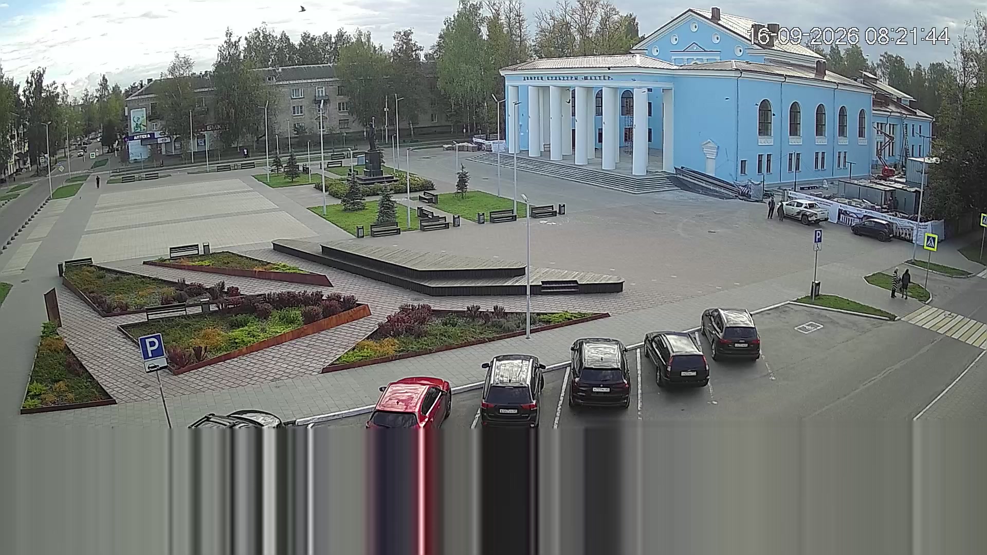 Lenin Square, Miner's Palace of Culture, Nelidovo