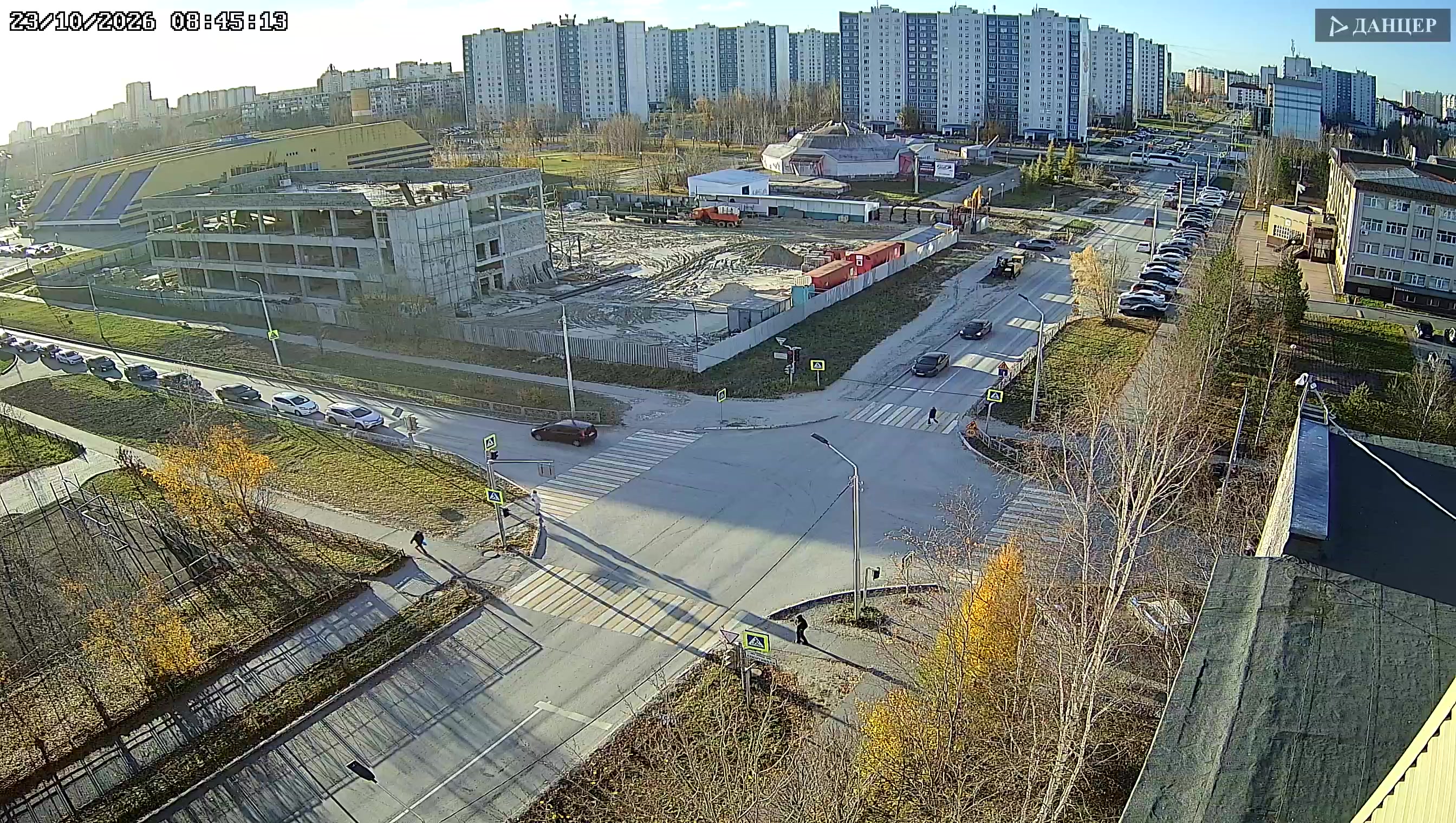 Webcam all'incrocio tra via Dzerzhinskij e via Sportivnaja
