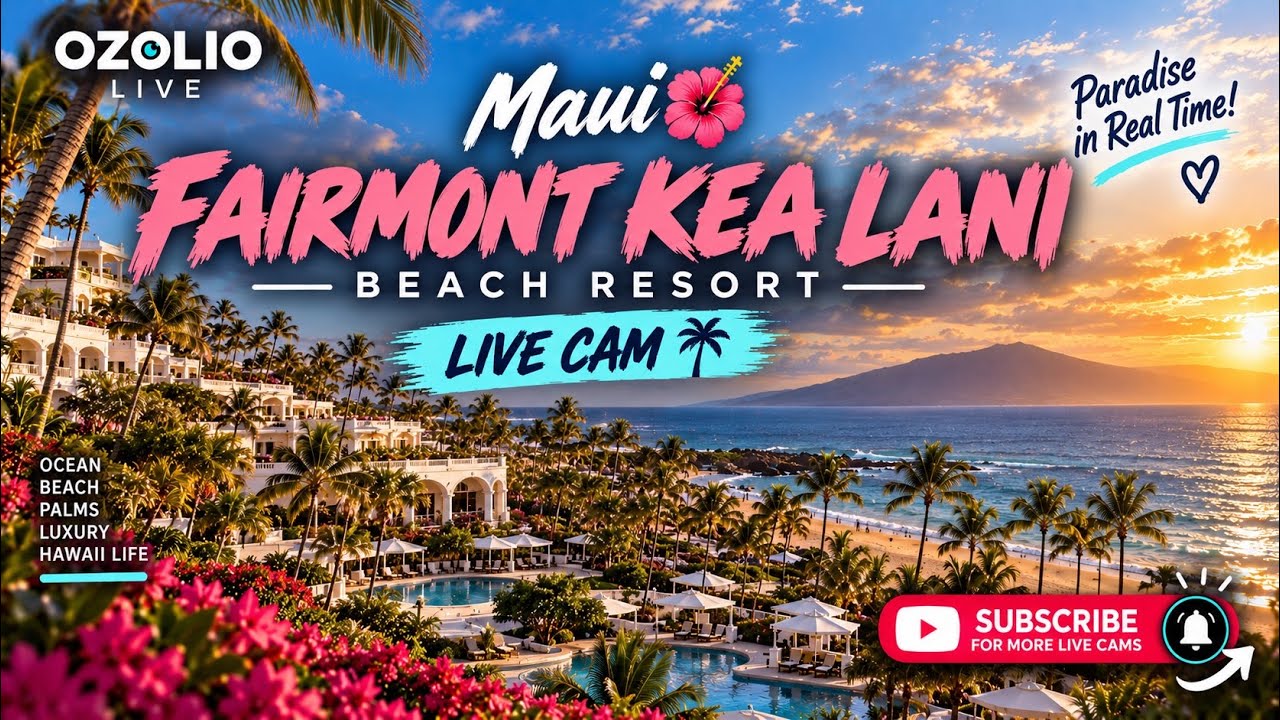 Вид на пляж курорта Fairmont Kea Lani на Мауи