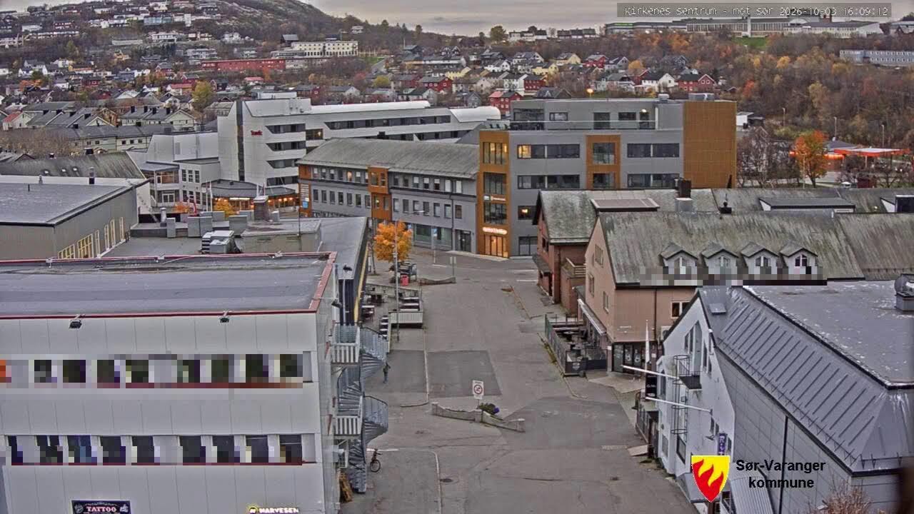 Вид с церковной башни Киркенеса на юг