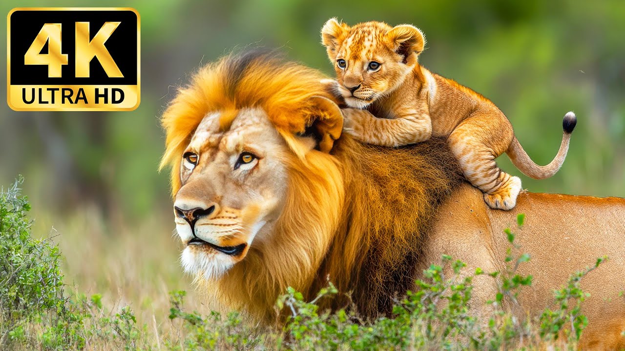 Мир дикой природы с успокаивающей музыкой
