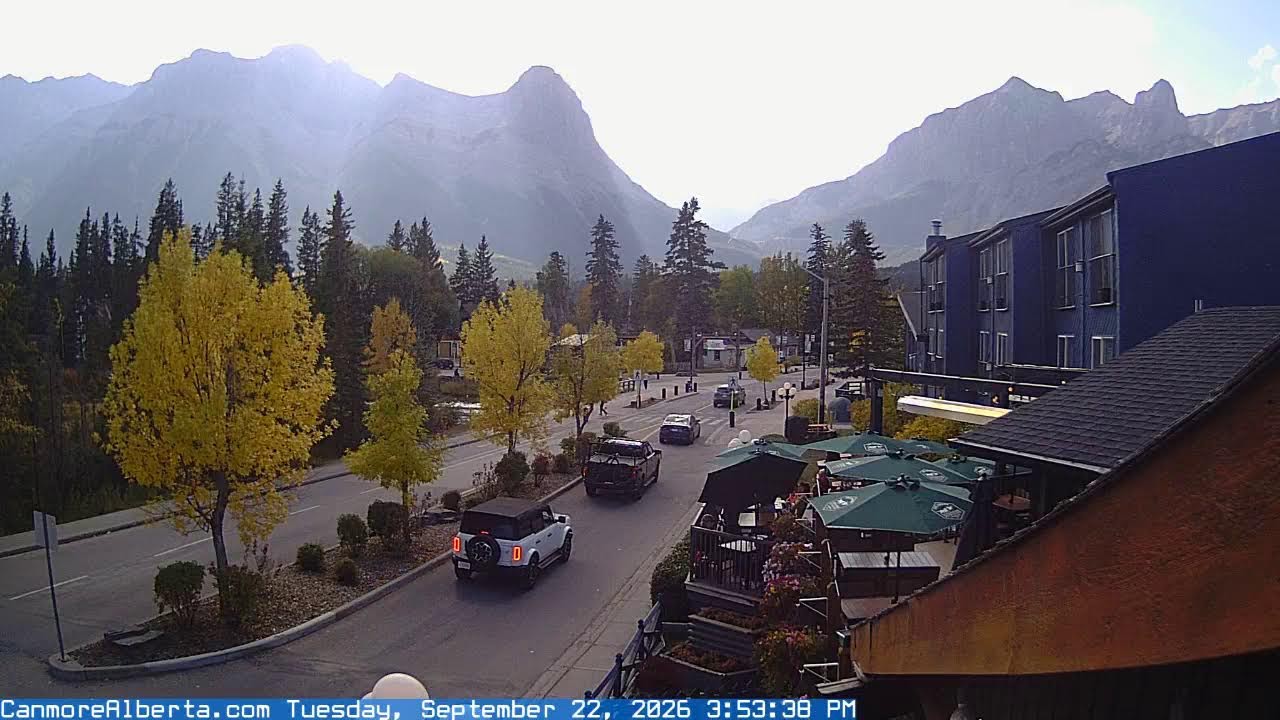 Ha Ling Peak from The Drake Pub and Inn