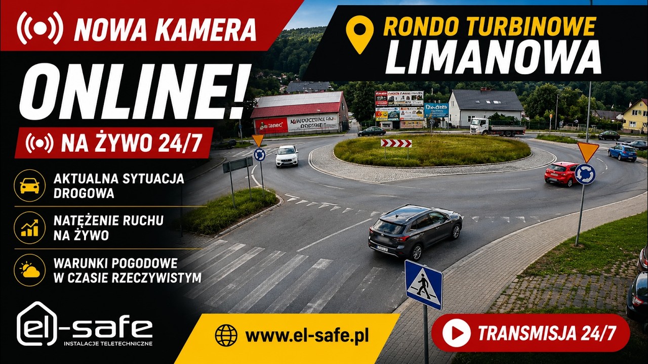 Rond-point turbine à Limanowa