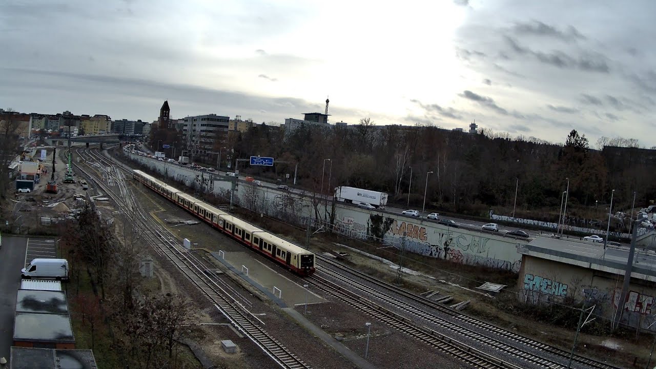 Строительство на А100 у моста Вестенд