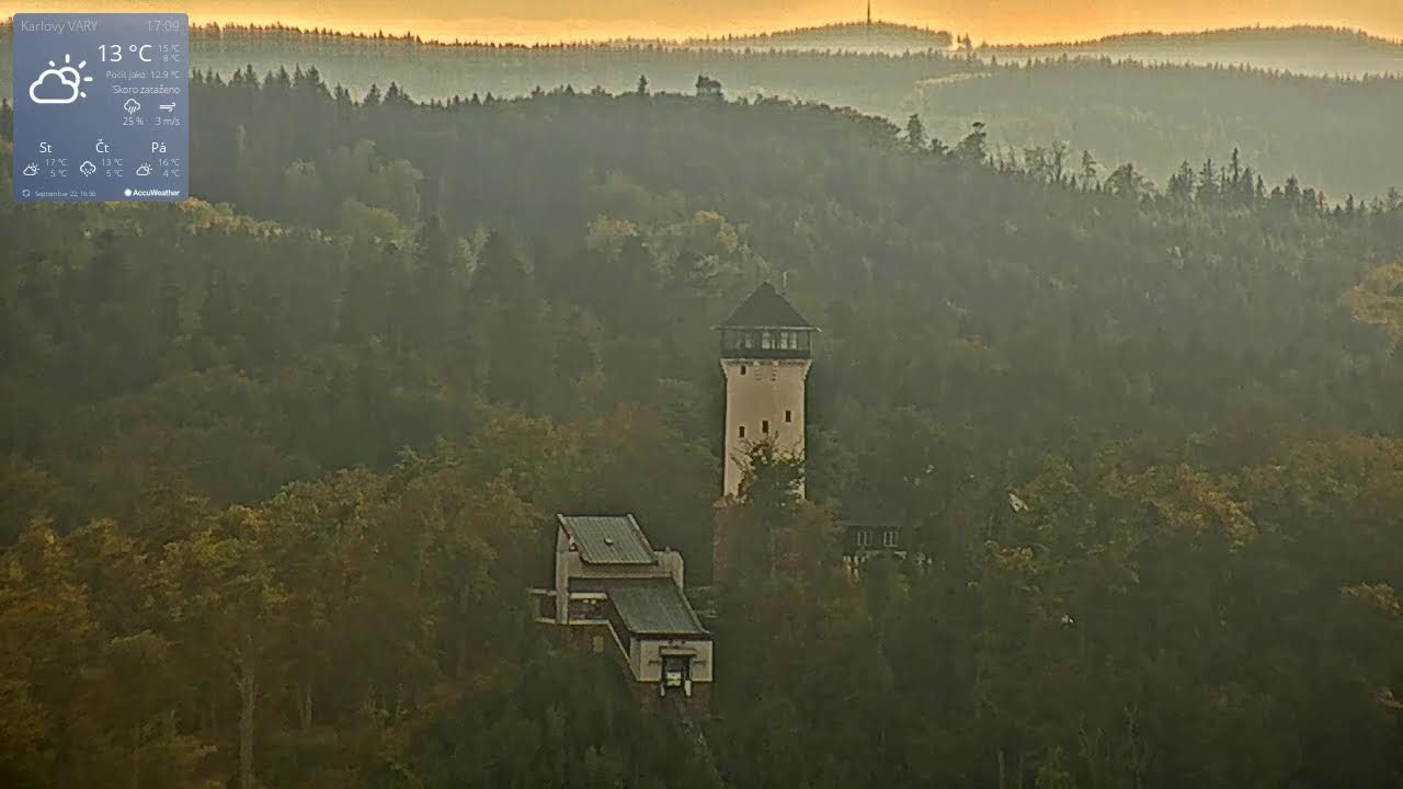 Karlovy Vary from Oberwiesenthal