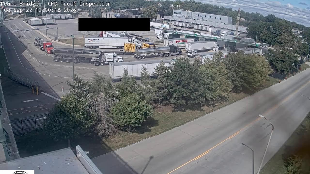 Peace Bridge — truck inspection into Canada