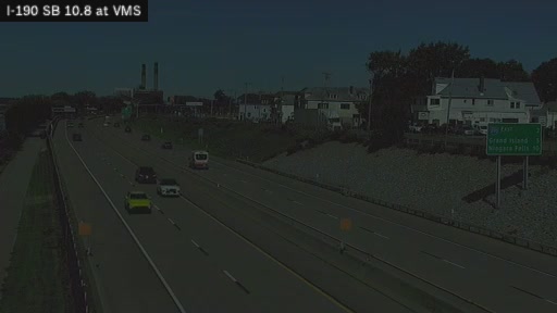 Трасса I-190 SB между развязками 14 (Ontario Street) и 15 (Route 324)