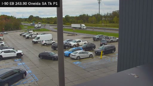 I-90 MP 243.90 EB Oneida Service Area Truck Park — транспортная камера в parking area