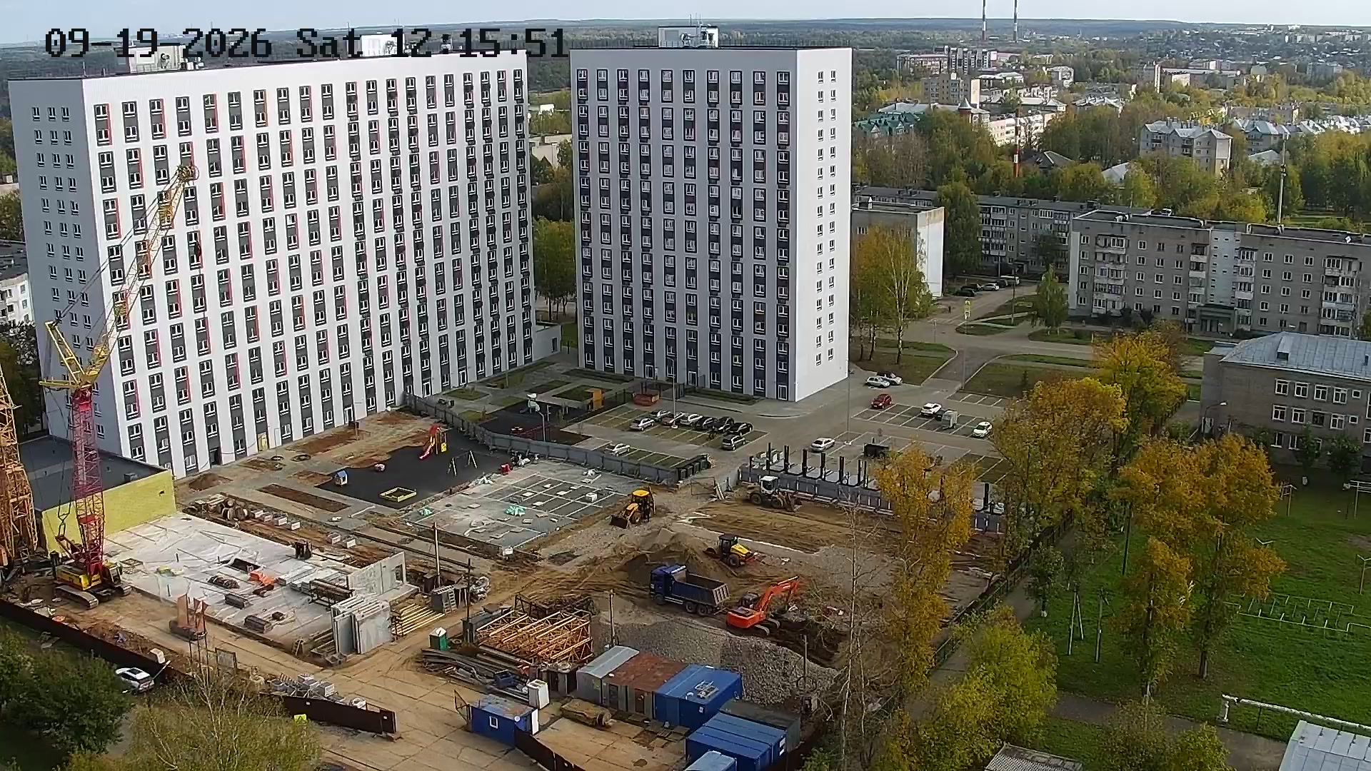 Улица Тимирязева, 7 — вид на жилой квартал и стройку