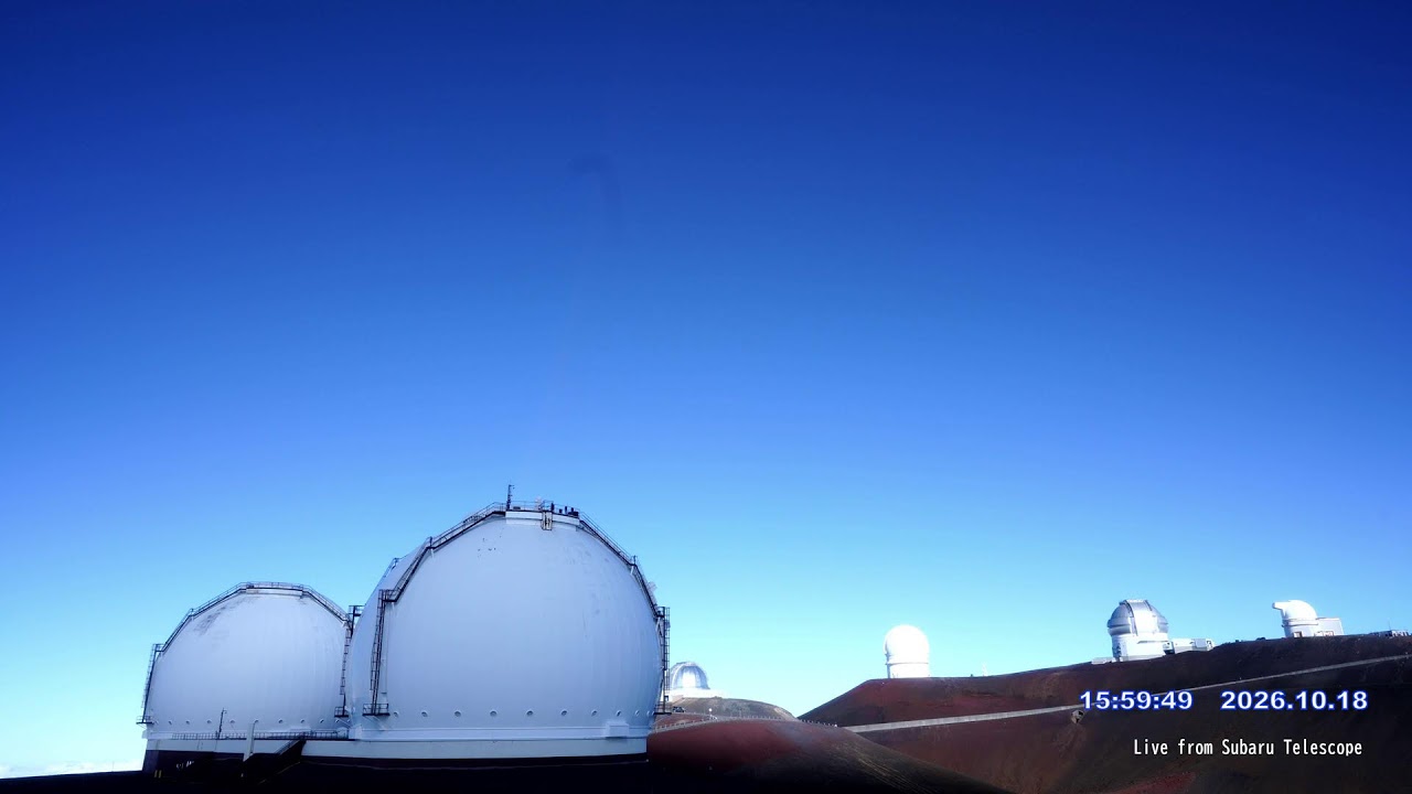 Mauna Kea: Blick nach Osten und Meteorschauer