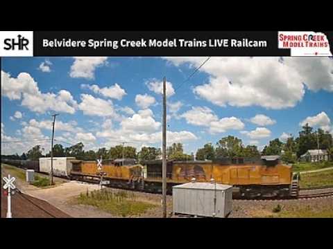 Belvidere Spring Creek Model Trains Live Railcam - Belvidere, NE #steelhighway