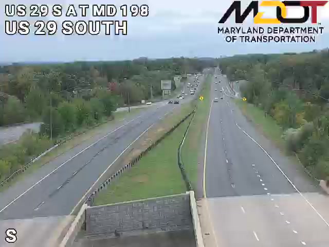 US 29 SOUTH AT MD 198