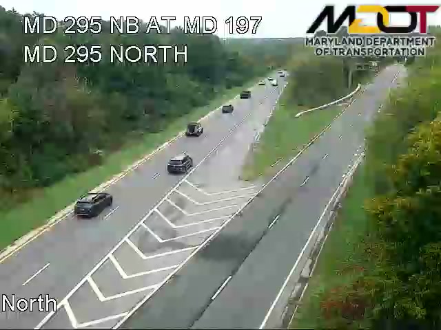MD 295 NORTH AT MD 197