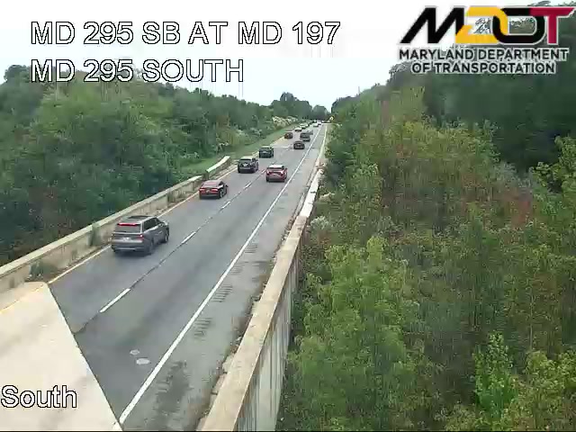 MD 295 SOUTH AT MD 197