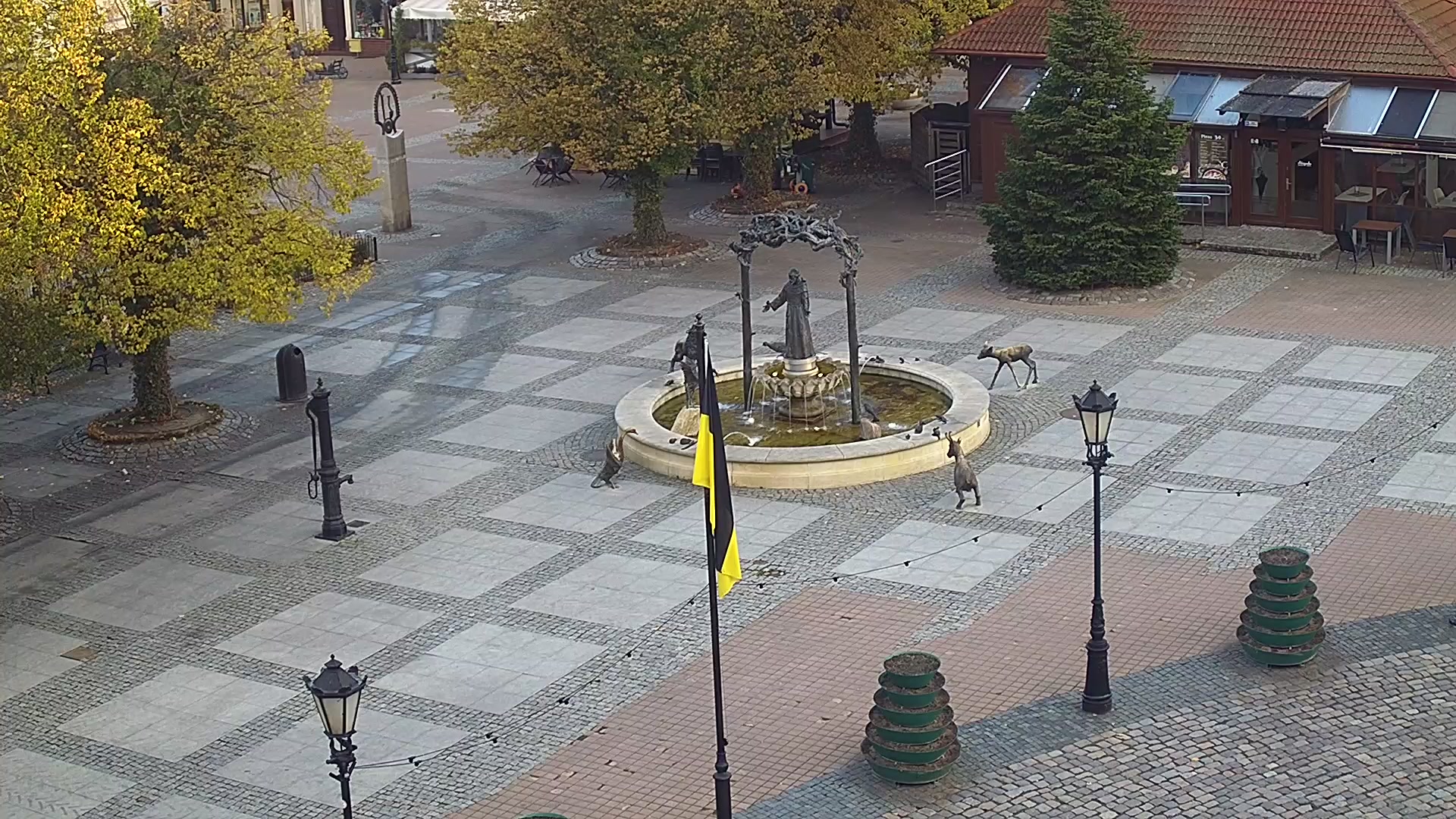 Вейхерово, площадь рынка с фонтаном