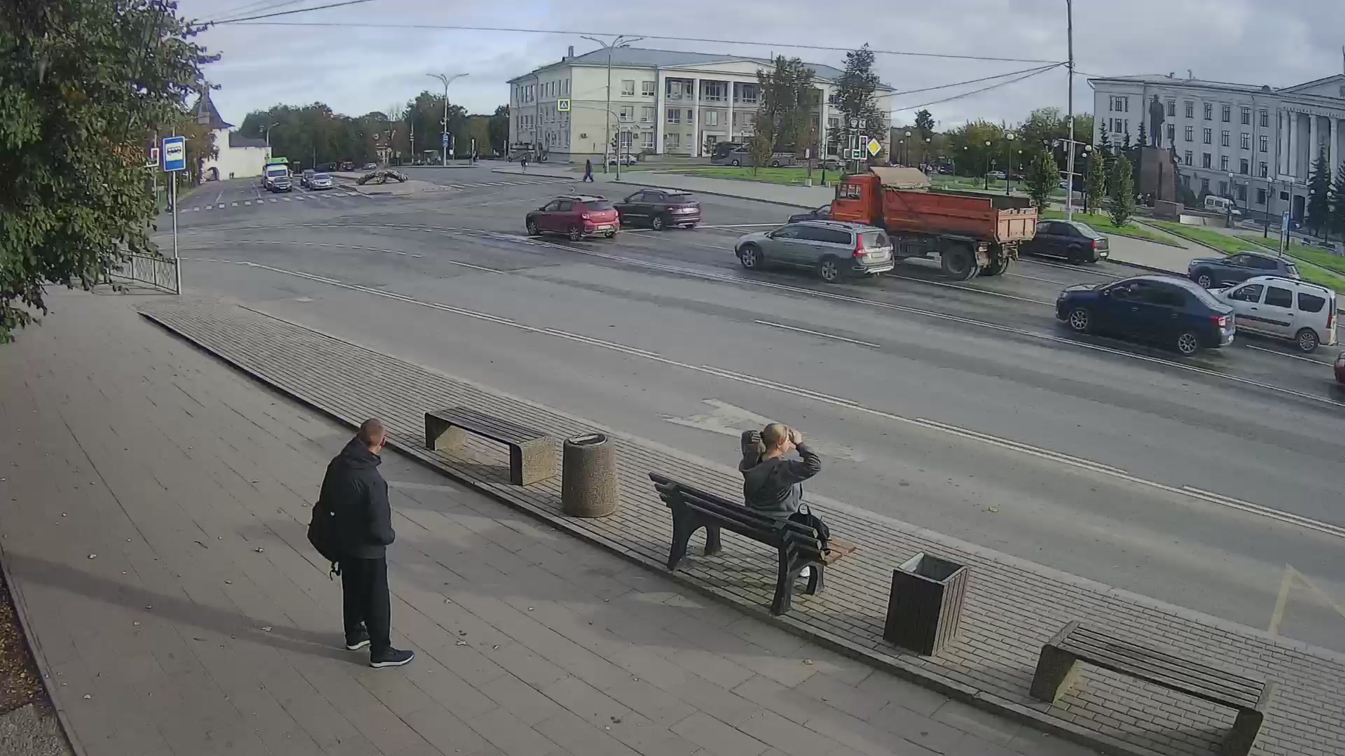 Площадь Ленина в Пскове
