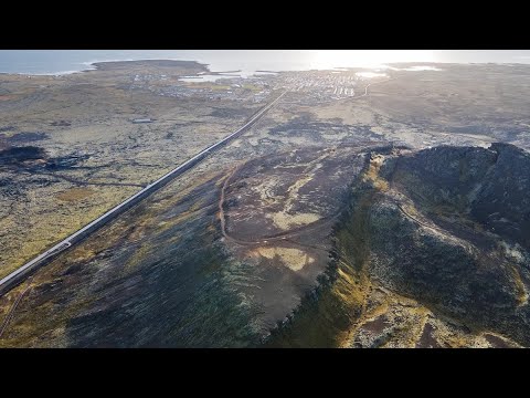 Гриндавик и гавань, Исландия
