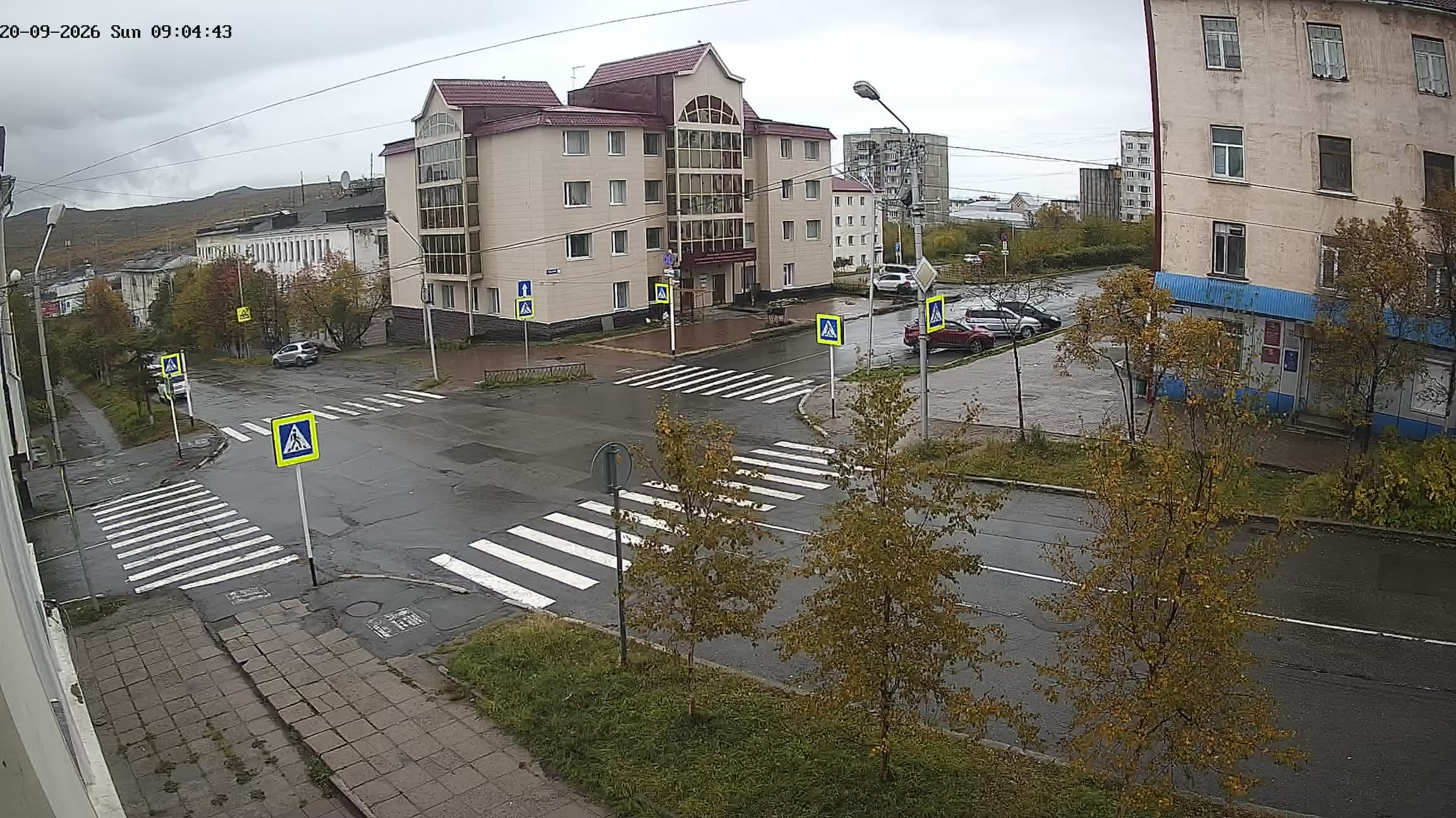 Пересечение улиц Парковая и Горького