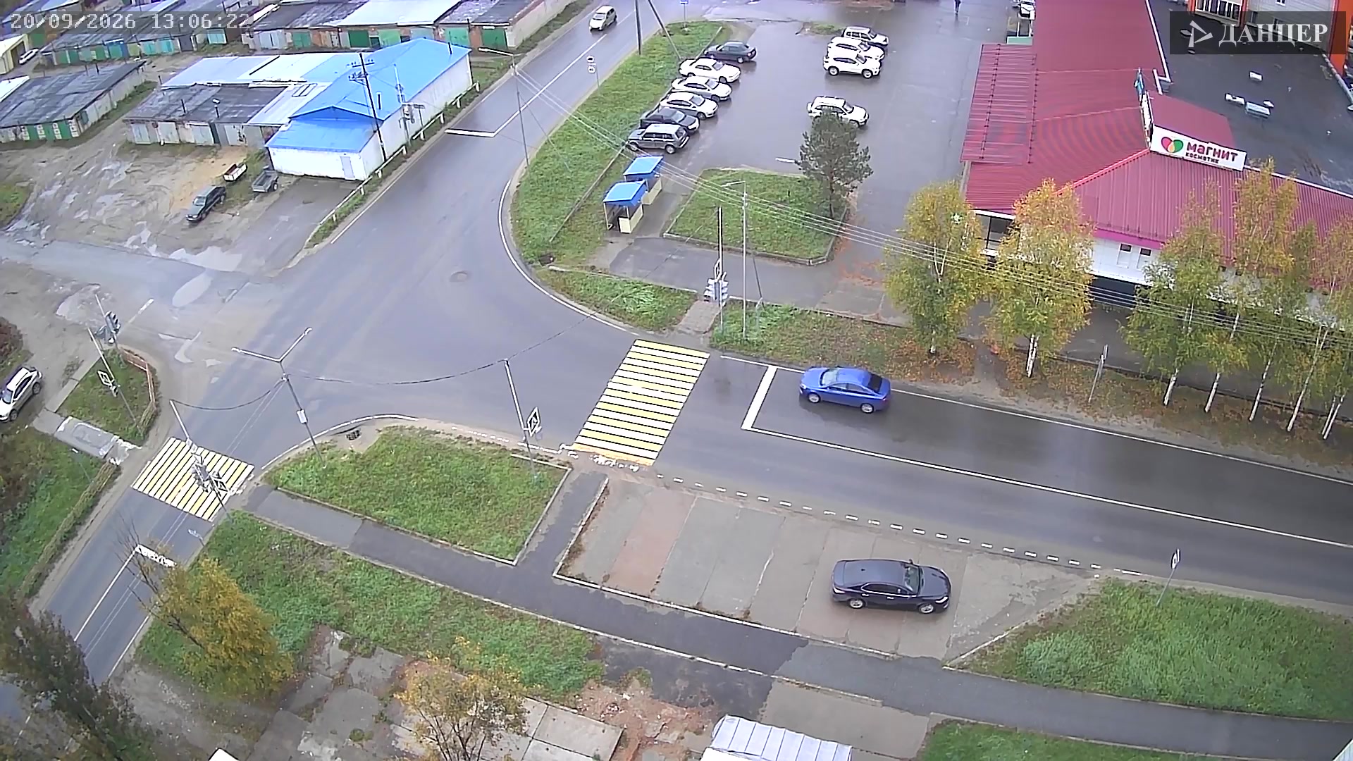 Пересечение улиц Кедровой и Молодёжной