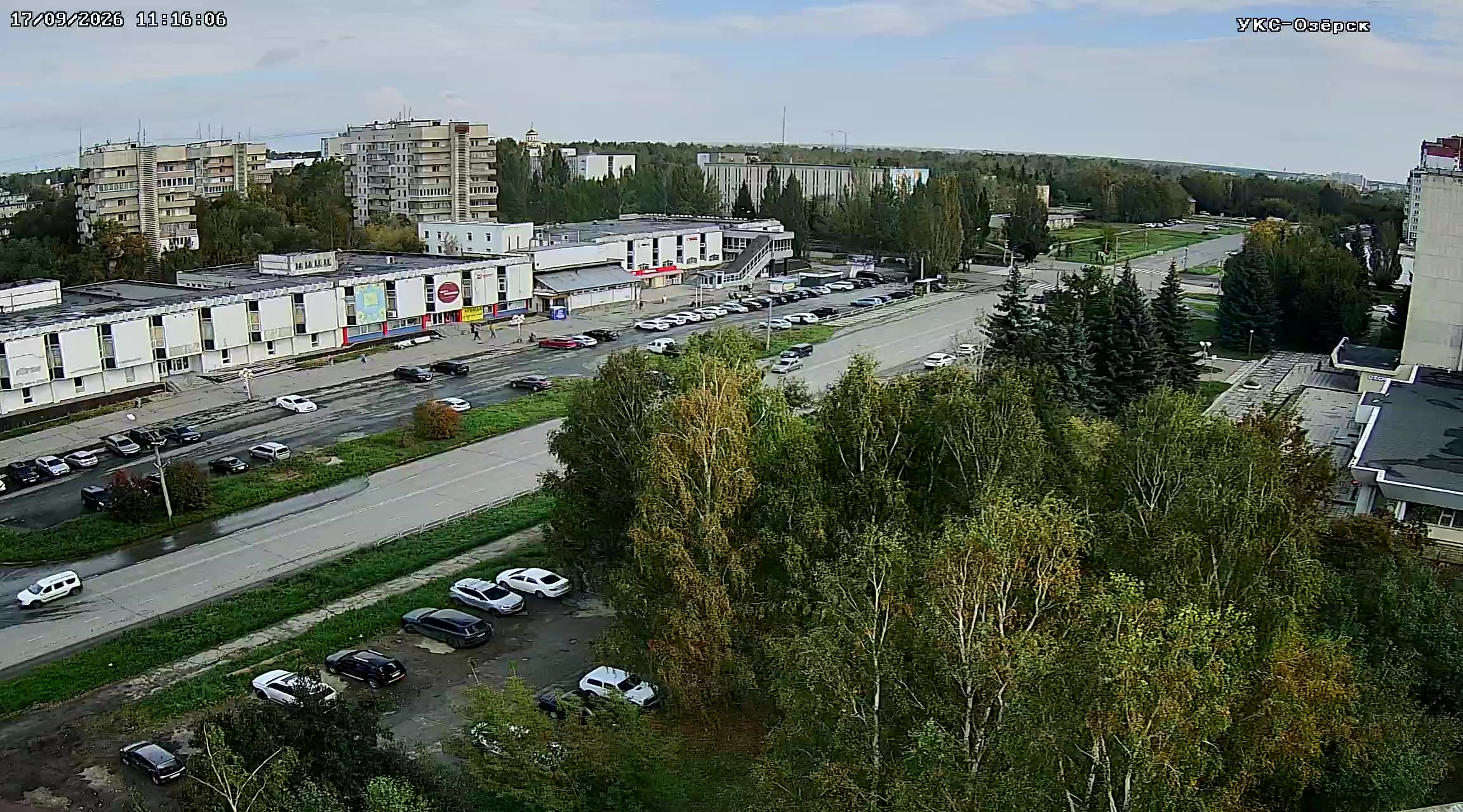 Перекресток проспекта Карла Маркса и улицы Октябрьской